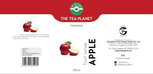 The Tea Planet Apple Syrup 700 ml